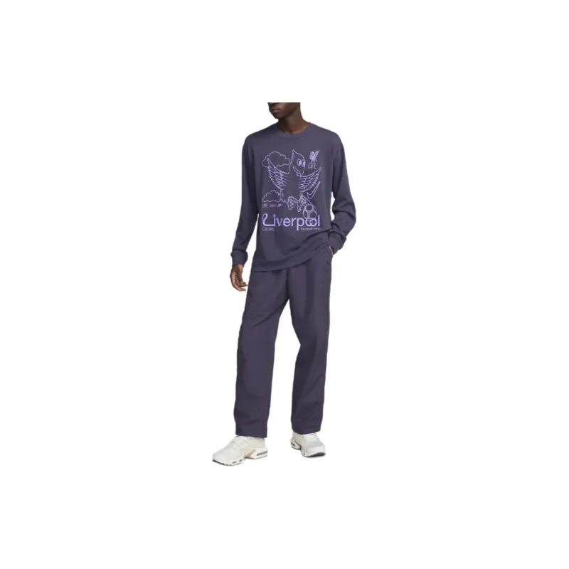 Nike Liverpool FC Max90 T Shirt Men's Dark Purple-3