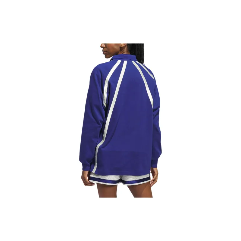 Adidas Originals RUGBY LONG SLEEVE POLO SHIRT Polo Shirt Unisex Victory Blue-2