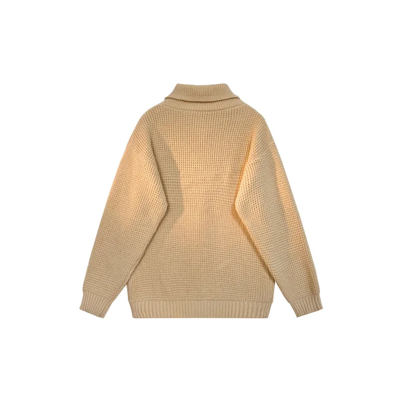 FONDLOOK Sweater Coat Unisex Apricot-3