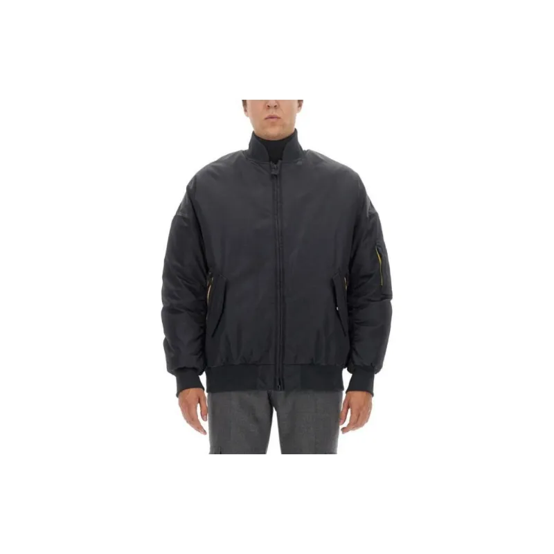 K WAY Zip Up Padded Bomber Jacket-2