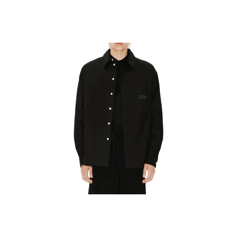 KENZO Logo Patch Buttoned Padded Shirt-5