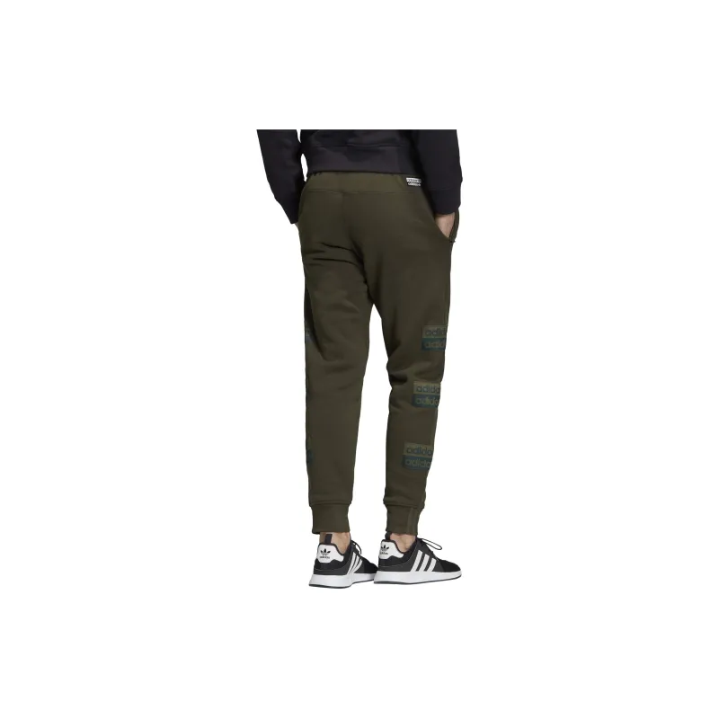 Adidas Casual Pants Men Olive Green-3