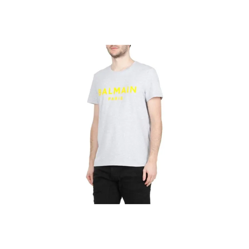 BALMAIN T-Shirts Men Gray-3