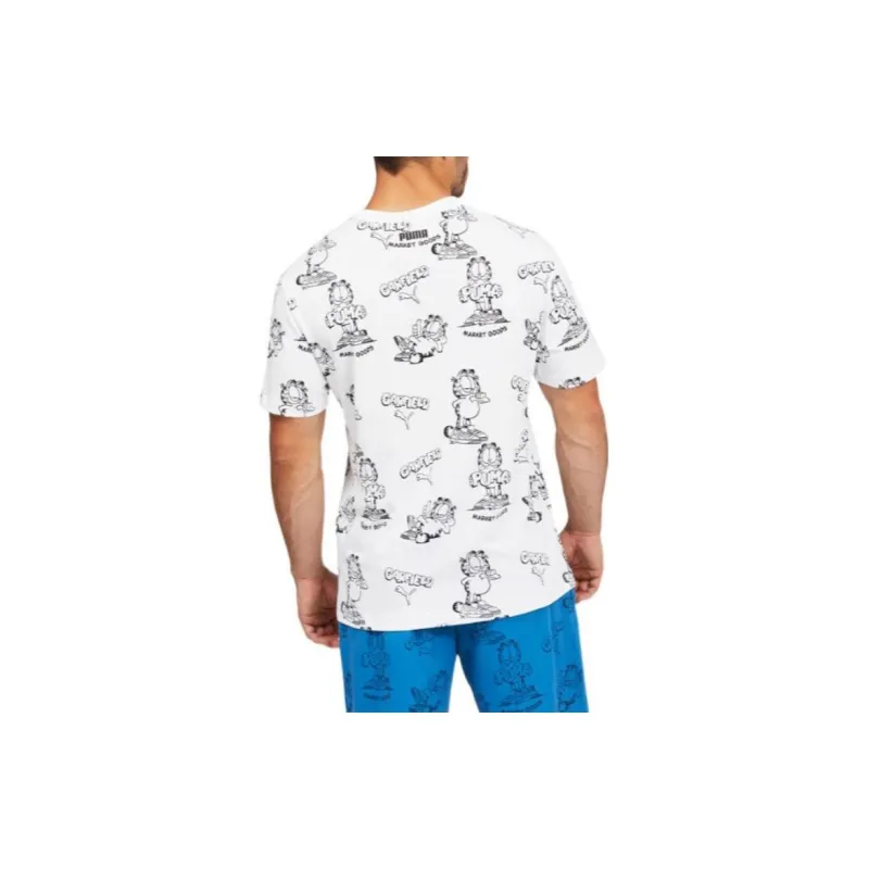 PUMA x GARFIELD Sports Life Collection T Shirt Men's White-3