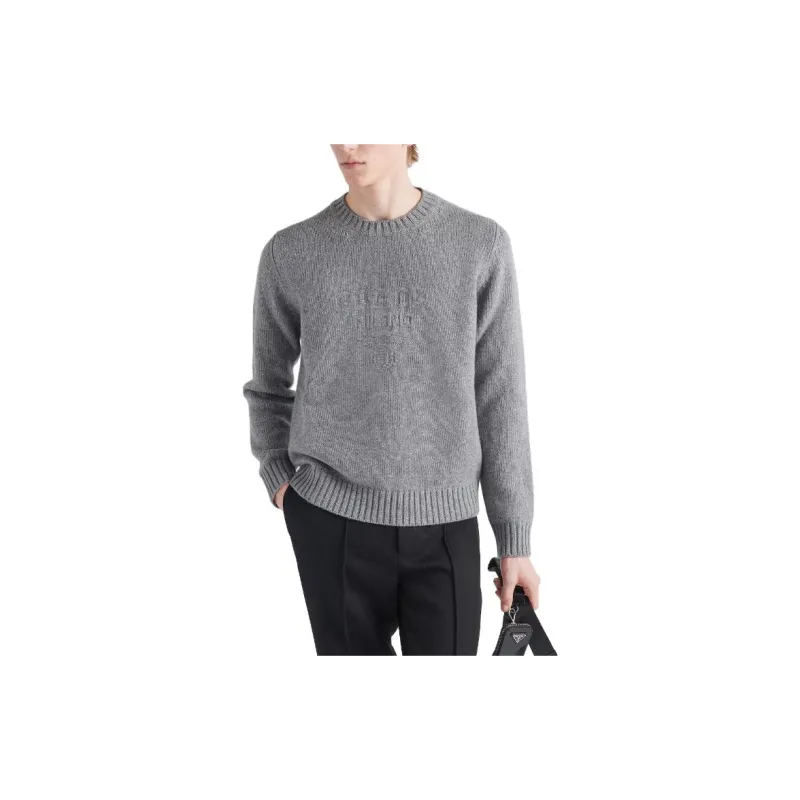 PRADA Logo embroidered Jumper-3