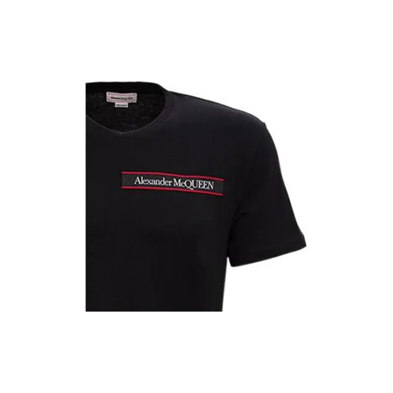 Alexander McQueen Logo Patch Crewneck T Shirt-6