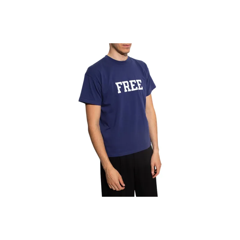 Balenciaga T Shirt Regular Fit Men's Blue-3