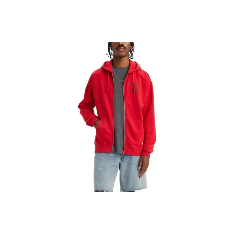 Levi’s Full Zip Hoodie Jackets Coats Men's Red-1