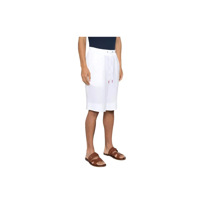 KITON Linen Deck Shorts-3
