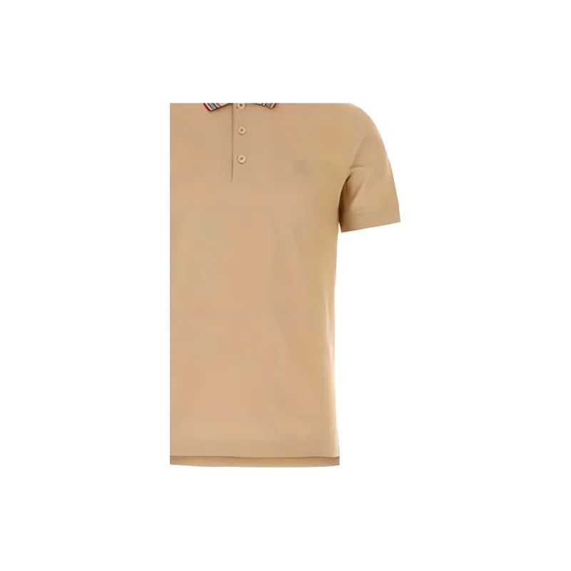 Burberry Logo Embroidered Short Sleeved Polo Shirt-5