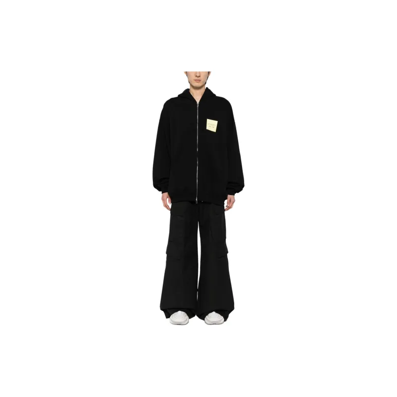 Vetements Sticker Zip Up Hoodie-2