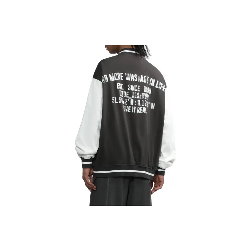 Izzue Slogan print Bomber Jacket-4