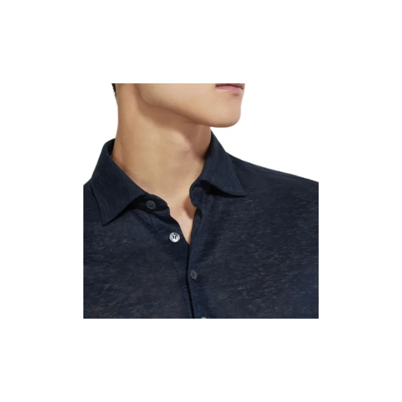 Ermenegildo Zegna Linen Polo Shirt-4