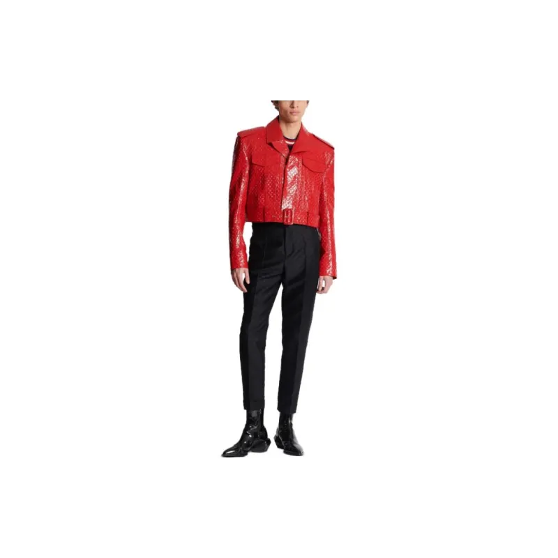 BALMAIN Jackets Men Red-1