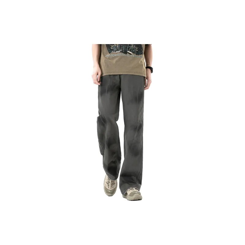 MGXEK Jeans Unisex Washed Dirty Gray-8