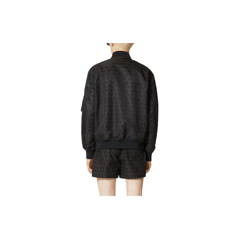 Valentino Toile Iconographe Zip Up Bomber Jacket-3