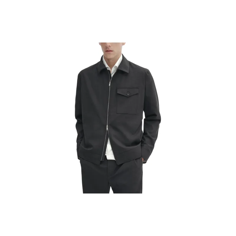 Massimo Dutti Jackets Coats Men's Gray-4