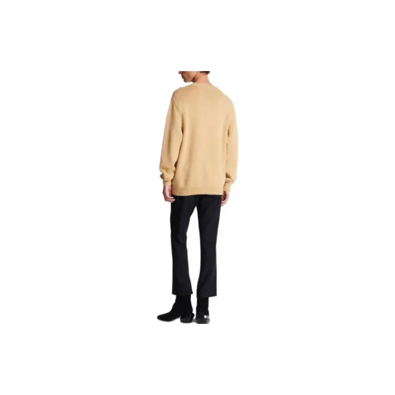 BALMAIN Jacquard Logo Crewneck Sweater-4