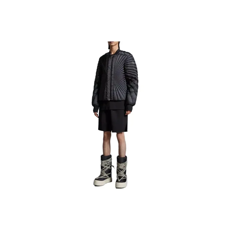 Rick Owens X Moncler Casual Shorts Unisex Black-3