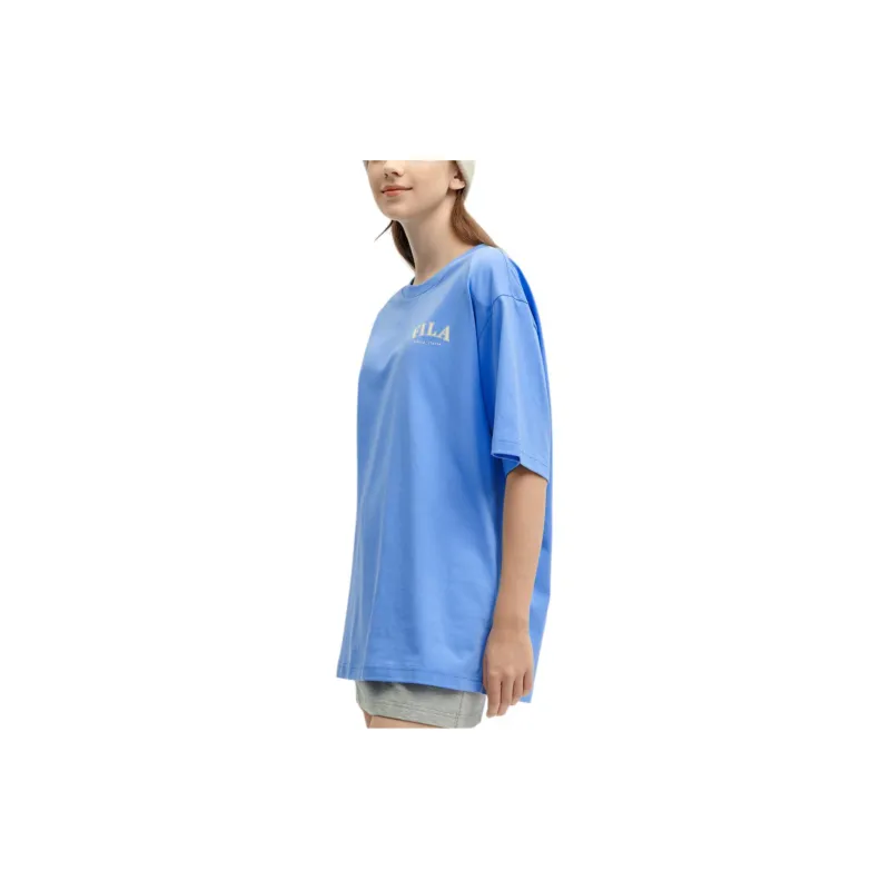 FILA T Shirt Unisex Pure Aqua Blue-4