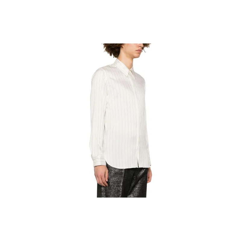 DRIES VAN NOTEN Striped Silk Shirt-3