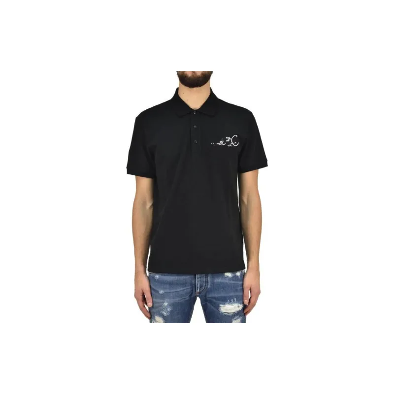 Valentino Polo Shirts Men Black-3