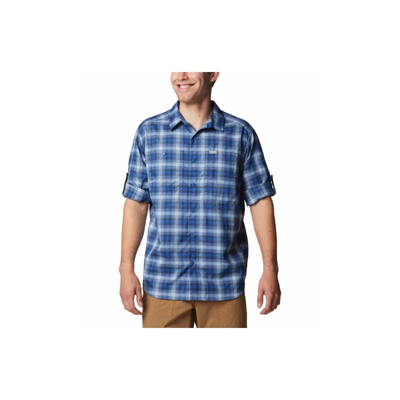 Columbia Silver Ridge UTILITY LITE Shirt Men Blue-1
