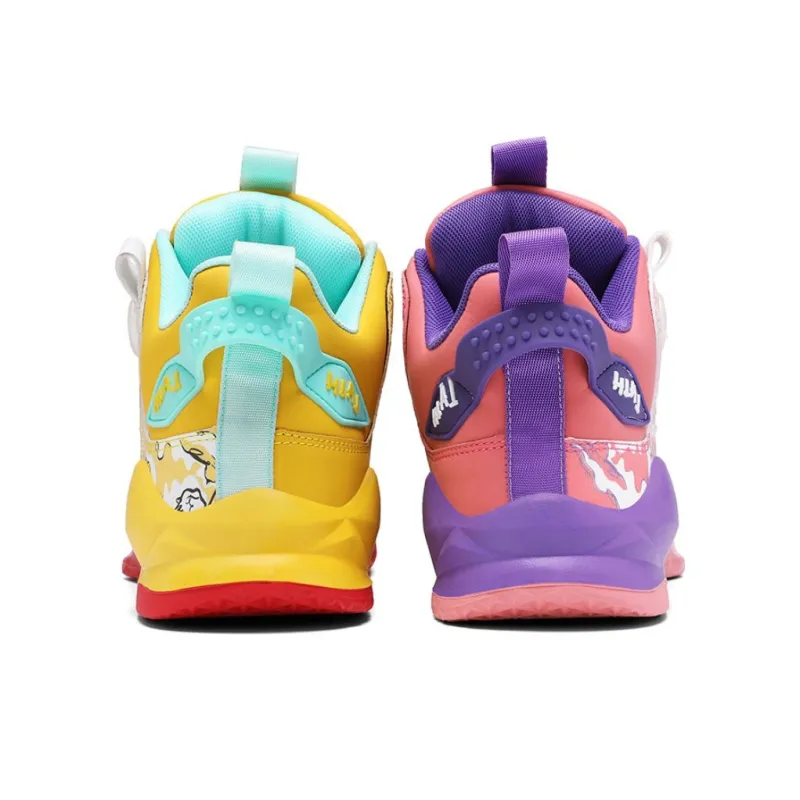 HLA JEANS Children's Basketball Shoes Wear-Resistant Slip-Resistant High-Top Casual Shoes-4