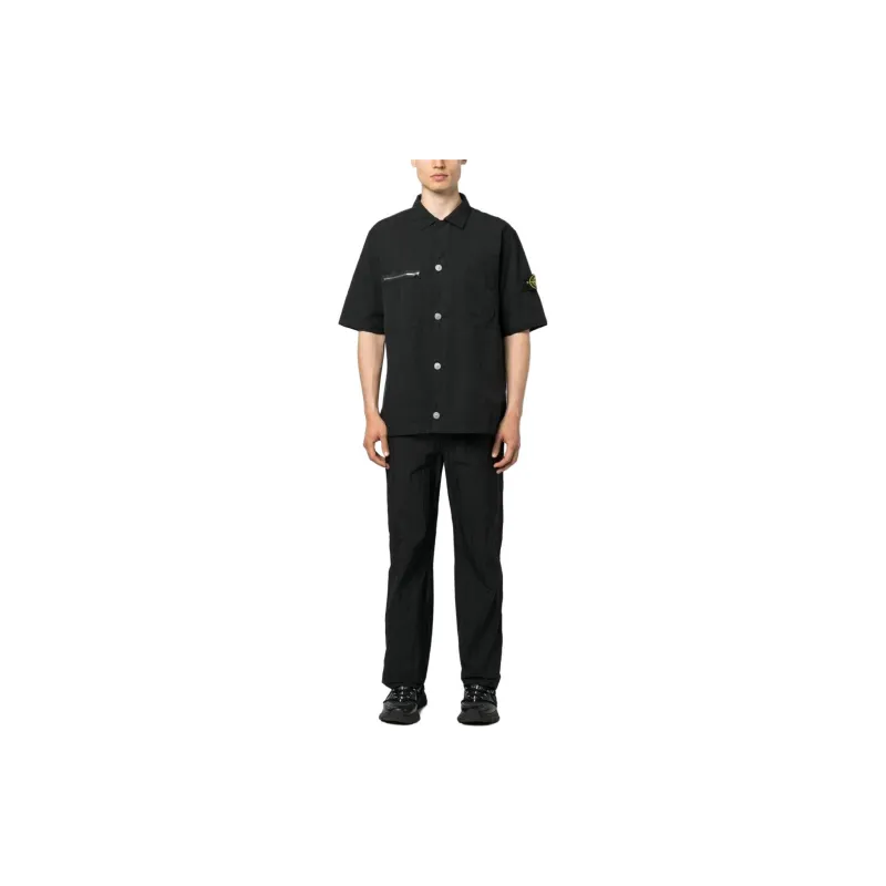 STONE ISLAND Shirts Men Black-2
