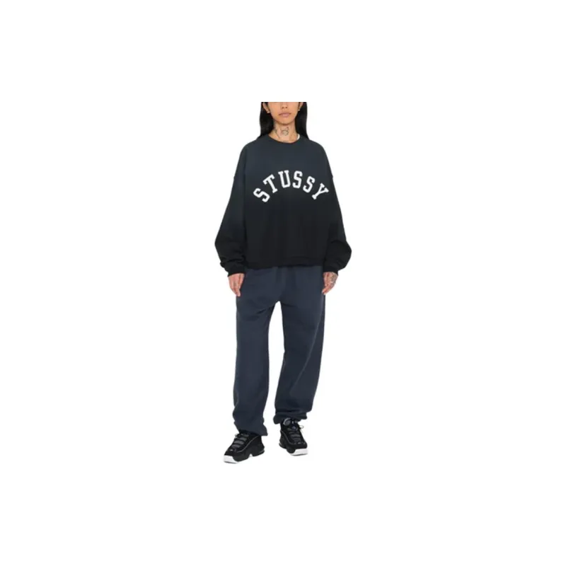 Stussy Sun Faded Oversized Crew-2