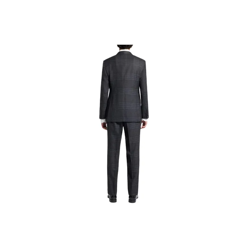 TOM FORD Check pattern Single breasted Suit-3