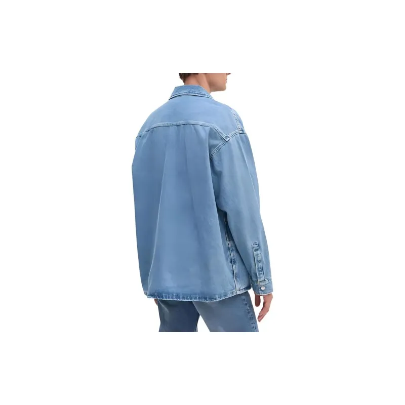 Calvin Klein Denim Series Shirts Men Light Blue-2
