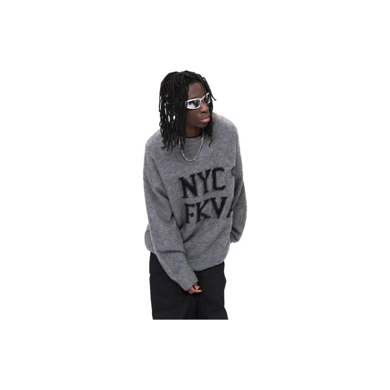 F.K.V.A Loose Fit Sweater Spring Autumn And Winter Unisex-13
