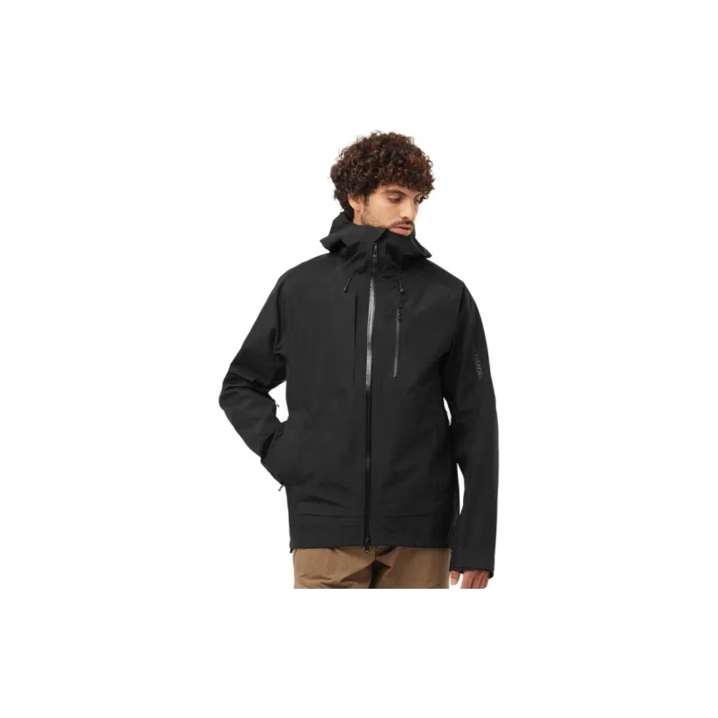 SALOMON OUTLINE GTX 3L Jackets Coats Men's Pitch Black-1