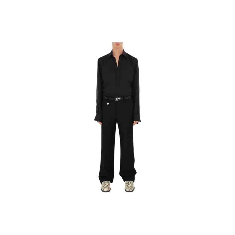 Burberry Pointed-collar Silk Shirt-2