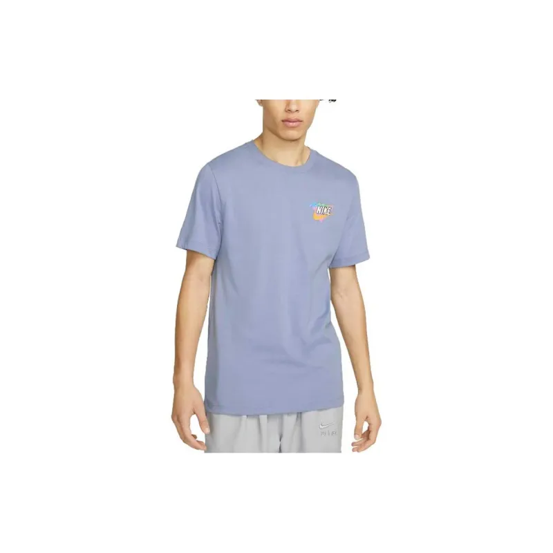Nike Set-in Sleeve T-Shirt Men's Steel Blue-3