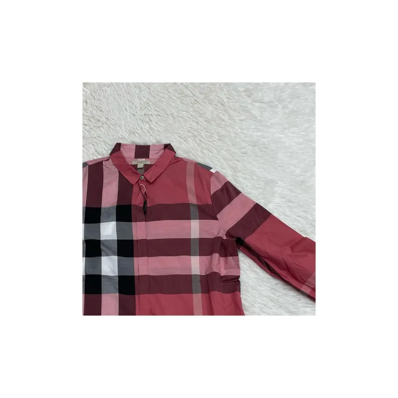 Burberry Shirts Men Red-5