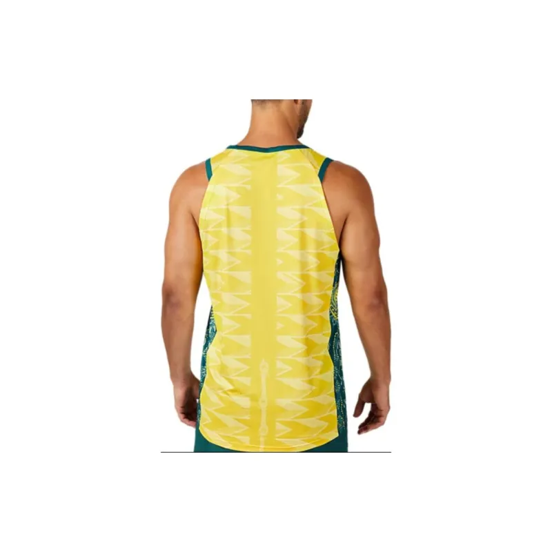 Asics Australian Olympic Team Series Basketball Jerseys Unisex Gold-3