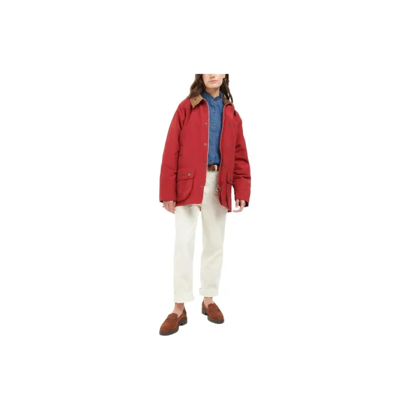 Noah X BARBOUR Jackets Unisex Maroon-1