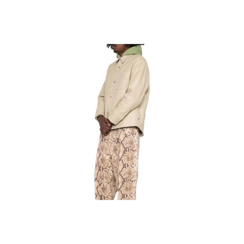 Stussy Leather Overshirt-4