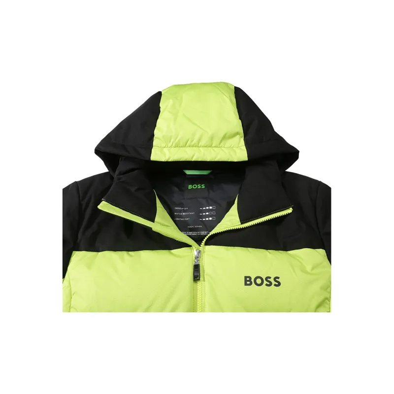 HUGO BOSS Down Jacket Men's Neon Green-5