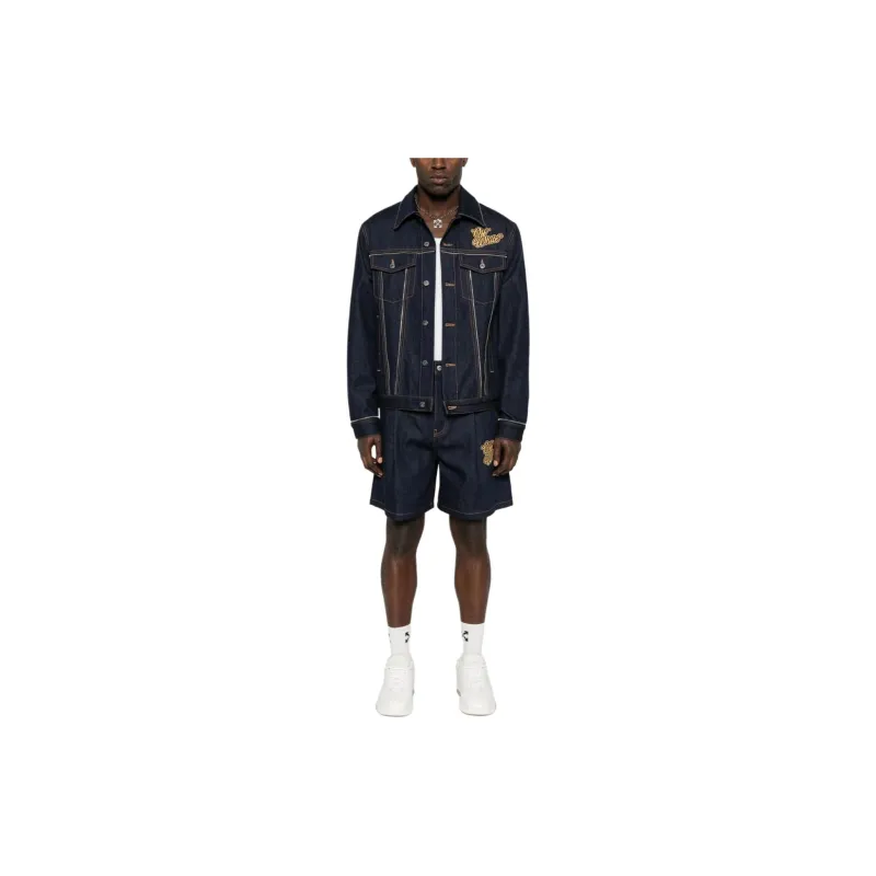 OFF-WHITE Logo Patch Denim Jacket-1