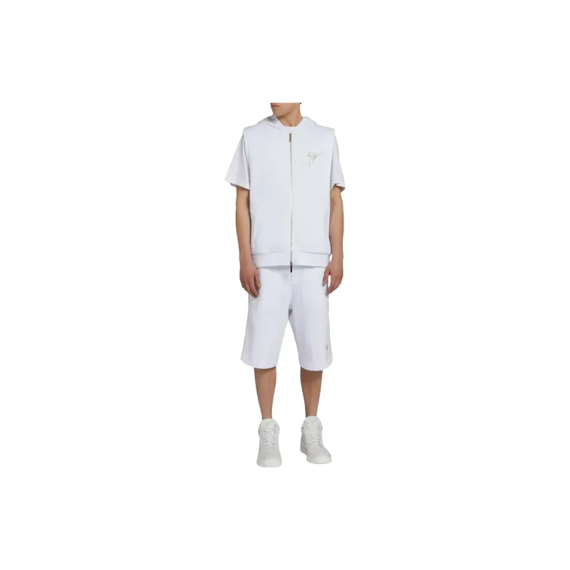 Giuseppe Zanotti Sleeveless Zip front Hoodie-7