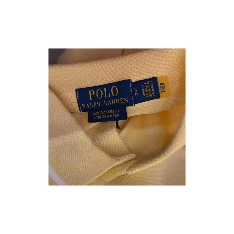 Polo Ralph Lauren Polo Shirt Men's Beige Yellow-4