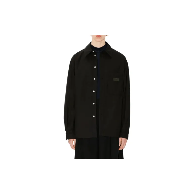 KENZO Logo Patch Buttoned Padded Shirt-4