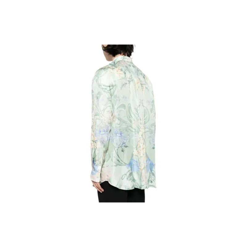Camilla Floral print Silk Shirt-2