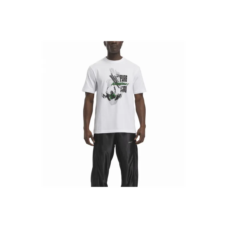 Reebok BB SHAQ GRAPHIC TEE T-Shirt Men's White-2