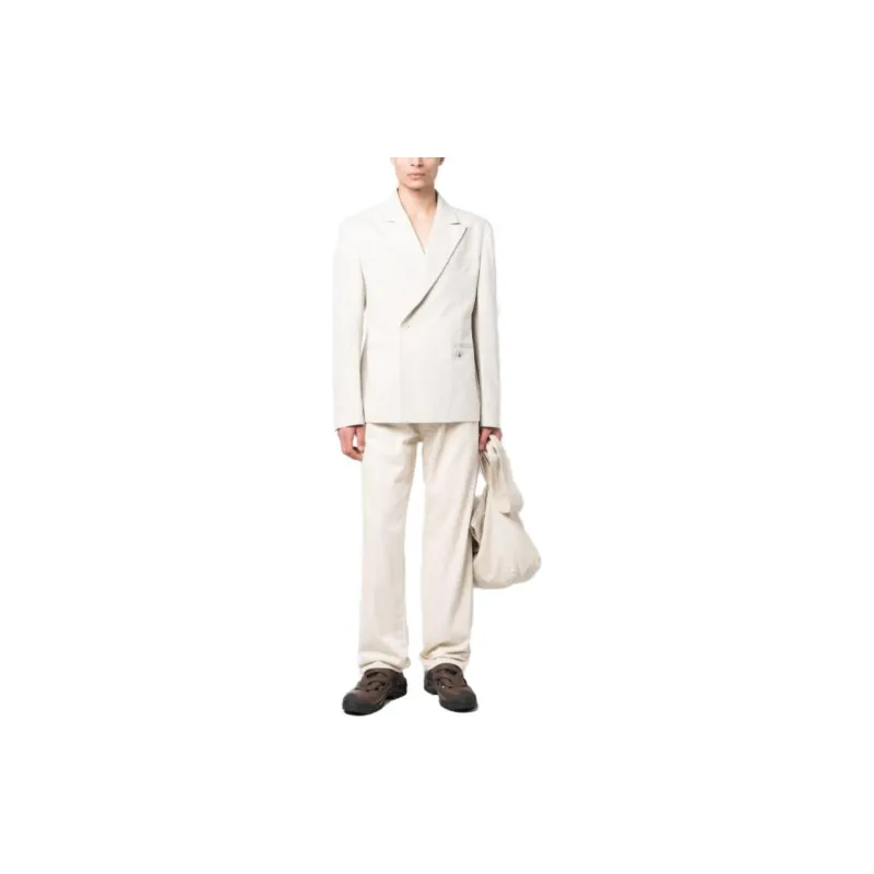 Jacquemus Business Suits Men White-1
