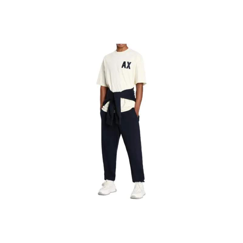 ARMANI EXCHANGEAE FW23 T Shirt Men's Ecru-1
