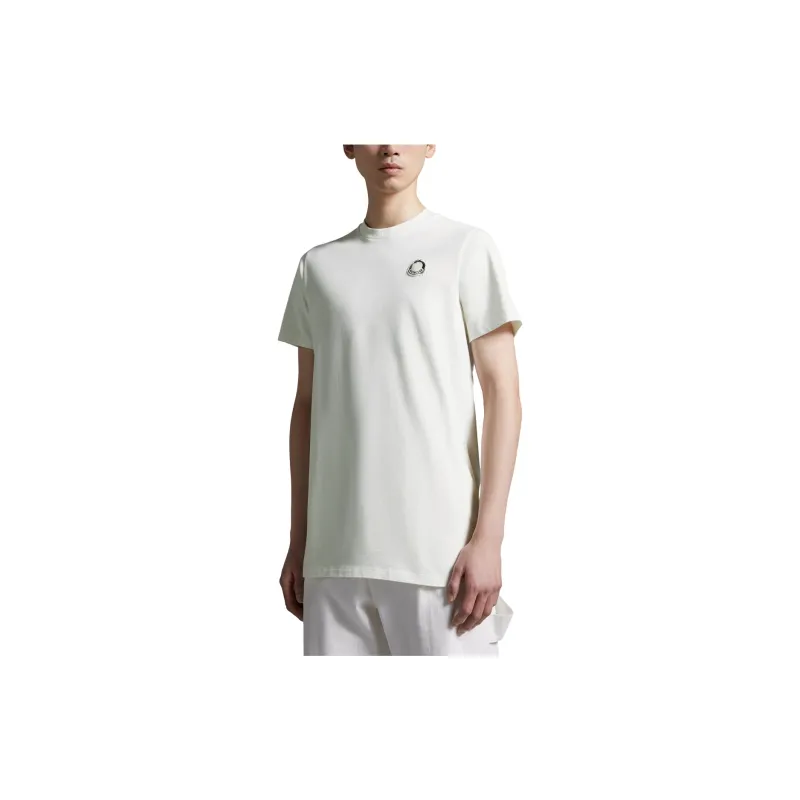 Moncler Appliqué logo Cotton T shirt-3